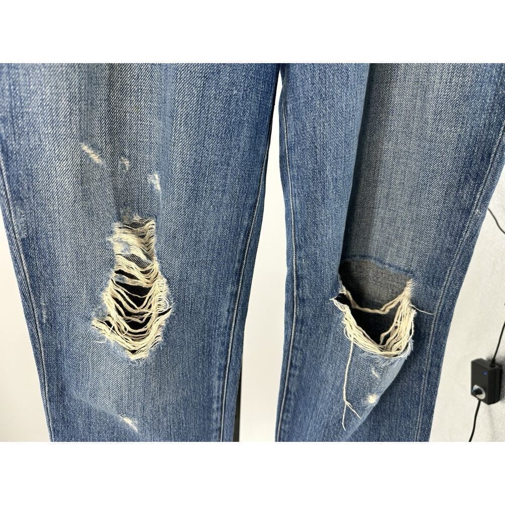 J Brand Ivy High Rise Distressed Jeans Bleach Wrecked Ripped Sz 24 Women Denim - Picture 5 of 11